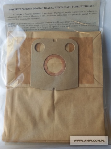 WORKI PAPIEROWE ZELMER METEOR 1010 